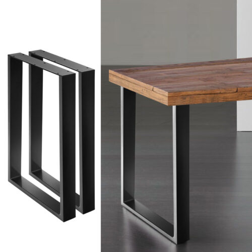 Rectangular Table Legs Steel Set