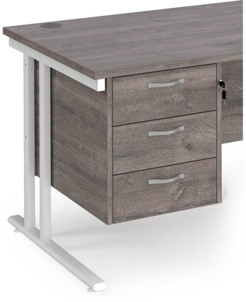 Pedestal 3 Drawer Fixed - Image 4