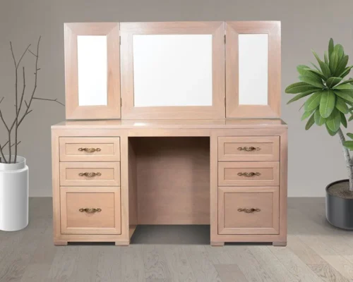 Serengeti Wooden Dresser (Set-All Drawers with Swivel Mirror)