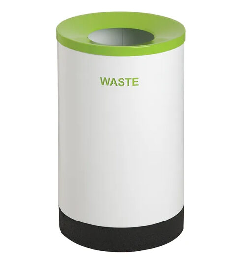 Single Round Recycle Bin with Printed Wording