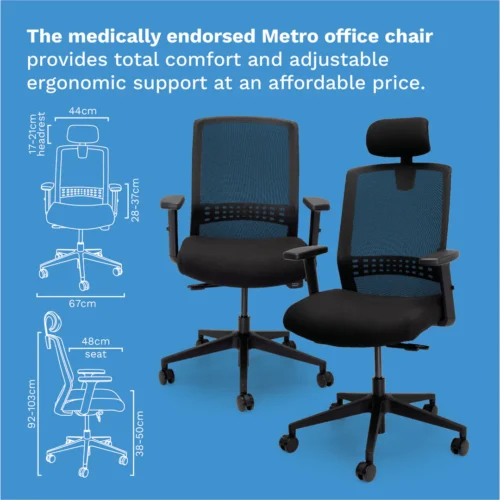 Metro Mid-Back Office Chair - Image 3