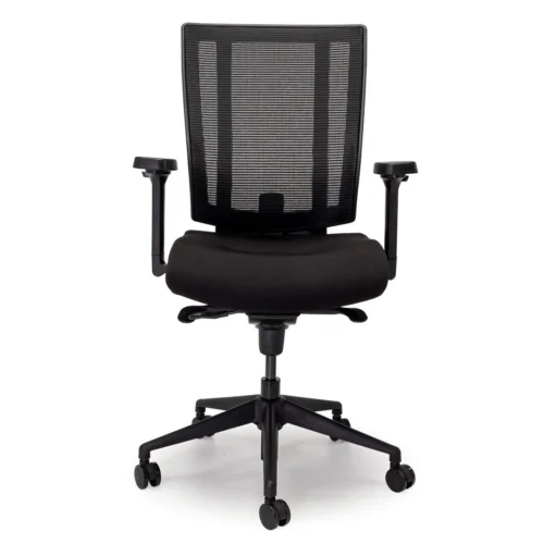 NetOne Mid-Back Black Office Chair