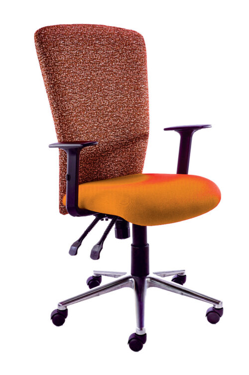 Wedge High Back Chair (Aluminium base)